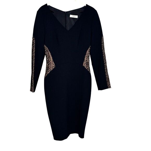 ba&sh Dress Size Small (1) Black Lace Long Sleeve Sheath - Picture 1 of 10